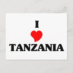 I Kärlek Tanzania Vykort