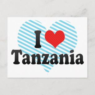 I Kärlek Tanzania Vykort