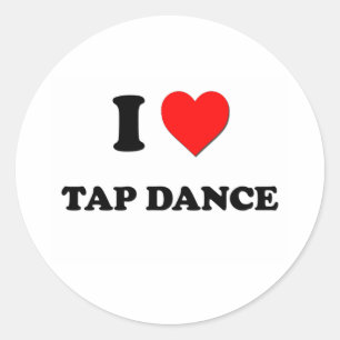 I kärlek Tap Dance Runt Klistermärke