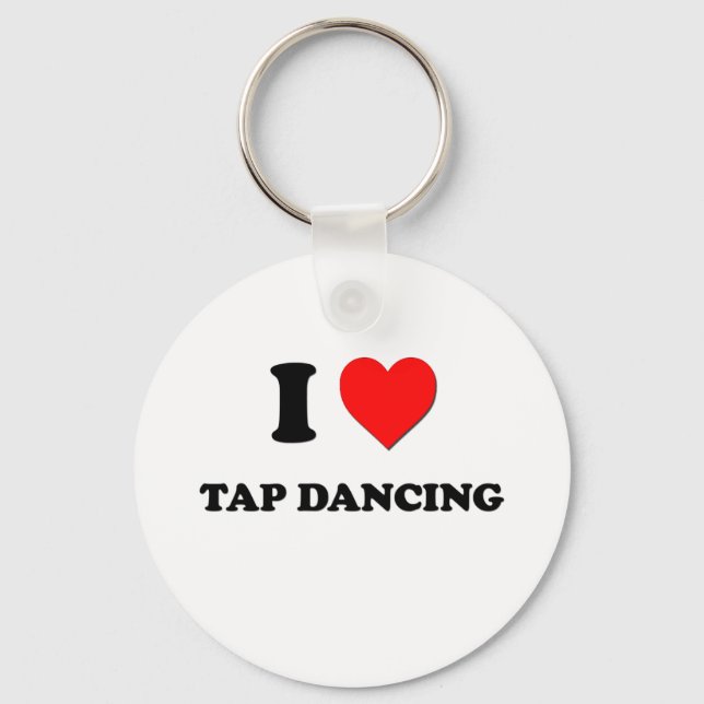 I kärlek Tap Dancing Nyckelring (Framsida)