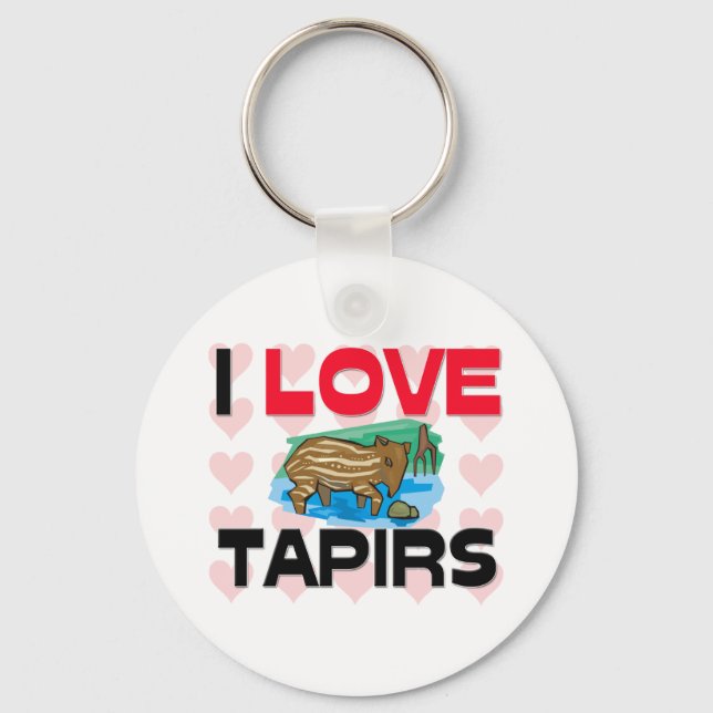 I Kärlek Tapirs Nyckelring (Framsida)