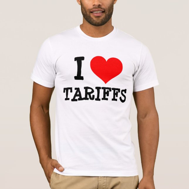 I KÄRLEK TARIFFS T-SHIRTS (Framsida)