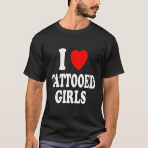 I Kärlek Tattooed Attraktion Hett T Shirt