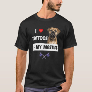 I Kärlek Tattoos och Mastiff Tattooed Mamma Pappa  T Shirt