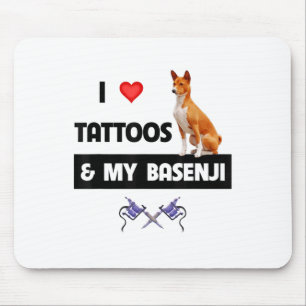 I Kärlek Tattoos och min baskenji Hund Tattooed Ma Musmatta