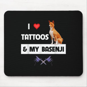 I Kärlek Tattoos och min baskenji Hund Tattooed Ma Musmatta