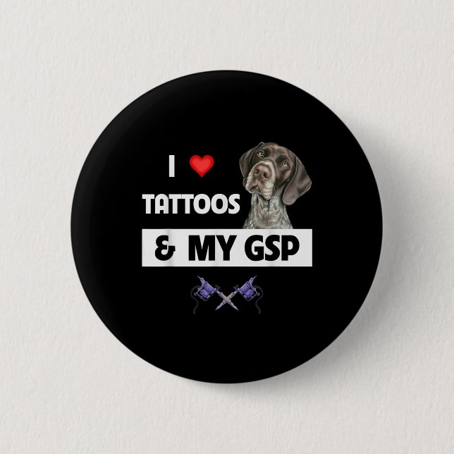 I Kärlek Tattoos och min tyska GPS-korthar Point Knapp (Framsida)