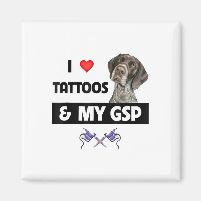 I Kärlek Tattoos och min tyska GPS-korthar Point Magnet (Framsidan)