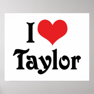 I Kärlek Taylor Poster