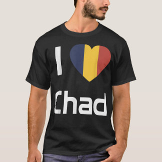I kärlek Tchad Flagga T Tshirte  Shirt