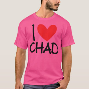 I Kärlek Tchad Namn Personlig Manar Guy BFF Friend T Shirt