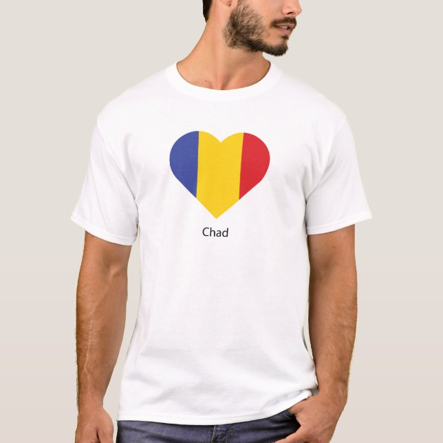 I Kärlek Tchad T Shirt (Framsida)