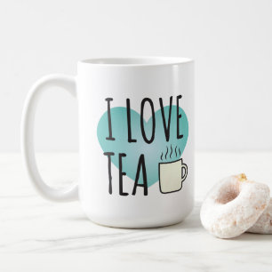 I Kärlek Tea (15 oz) Kaffe Mugg