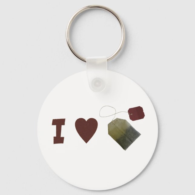 I kärlek Tea Keychain Nyckelring (Framsida)