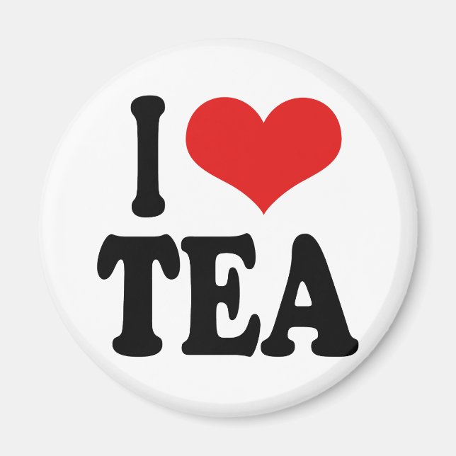 I Kärlek Tea Magnet (Framsidan)