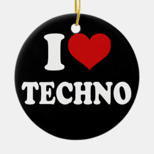 I Kärlek Techno Julgransprydnad Keramik