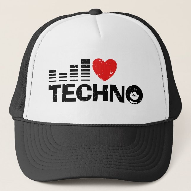 I Kärlek Techno Keps (Framsida)