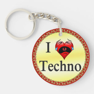 I kärlek techno med ett rolig hjärta