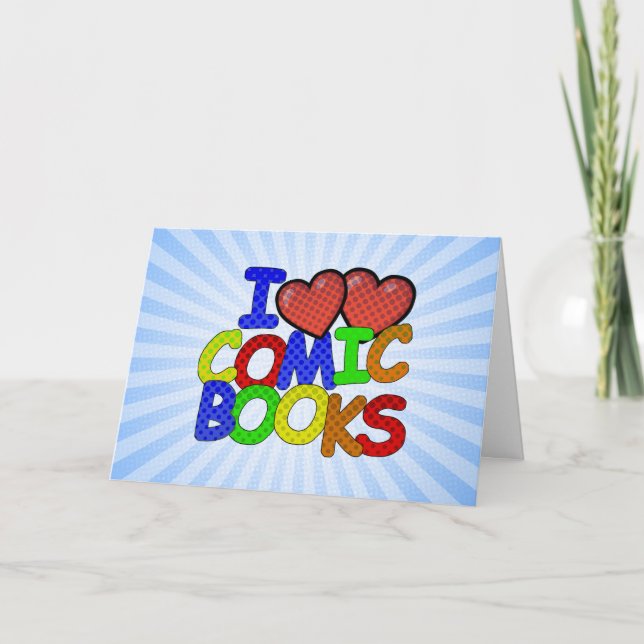 I KÄRLEK TECKNAD BOKAR KORT (Framsida)