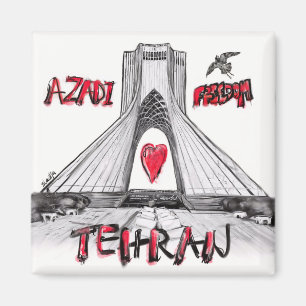 I kärlek Teheran Magnet