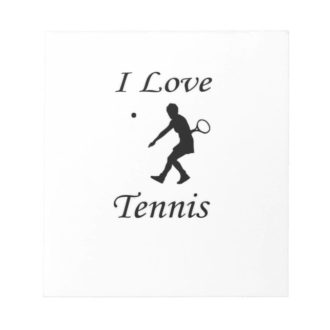 I Kärlek Tennis Anteckningsblock (Framsida)