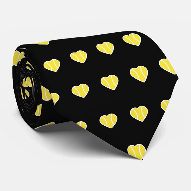 I Kärlek Tennis Boll Heart Mönster Pappa Far Black Slips (Rullad)