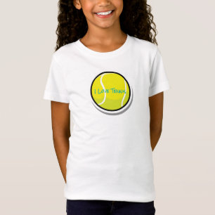 I Kärlek Tennis Boll Sports Game Roligt Kids T Shirt