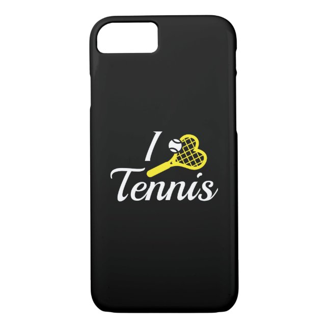 I Kärlek Tennis Case-Mate iPhone Skal (Baksida)