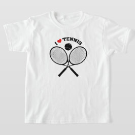 I Kärlek Tennis Crossed Rackets Tennis t-shirt