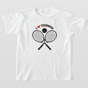 I Kärlek Tennis Crossed Rackets Tennis t-shirt