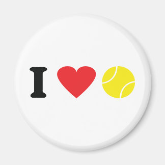 I kärlek tennis ikon magnet