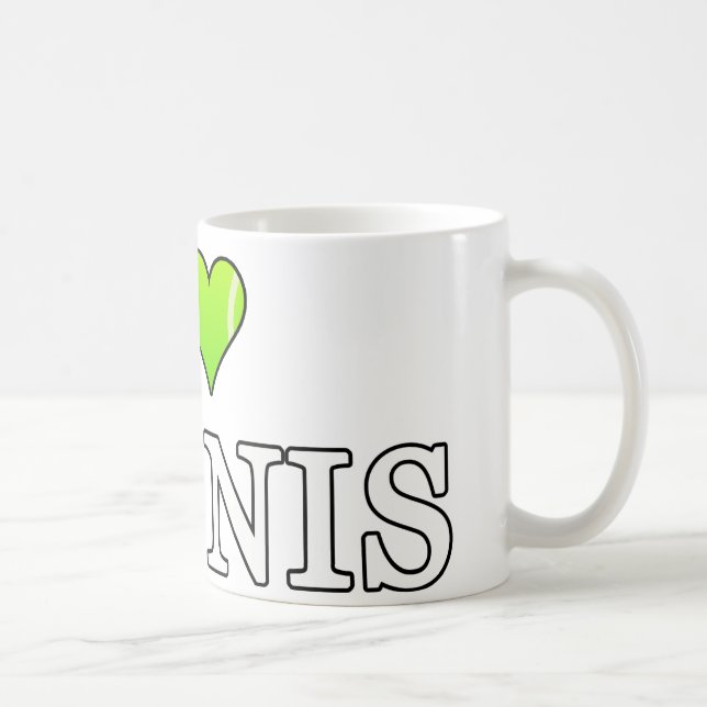 I Kärlek Tennis Kaffemugg (Höger)