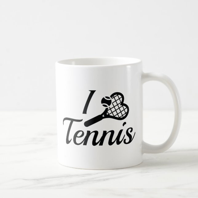 I Kärlek Tennis Kaffemugg (Höger)