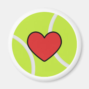i kärlek tennis magnet