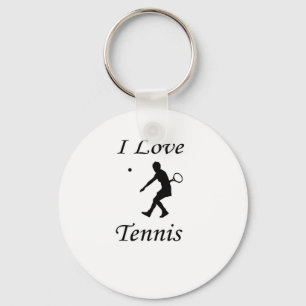 I Kärlek Tennis Nyckelring