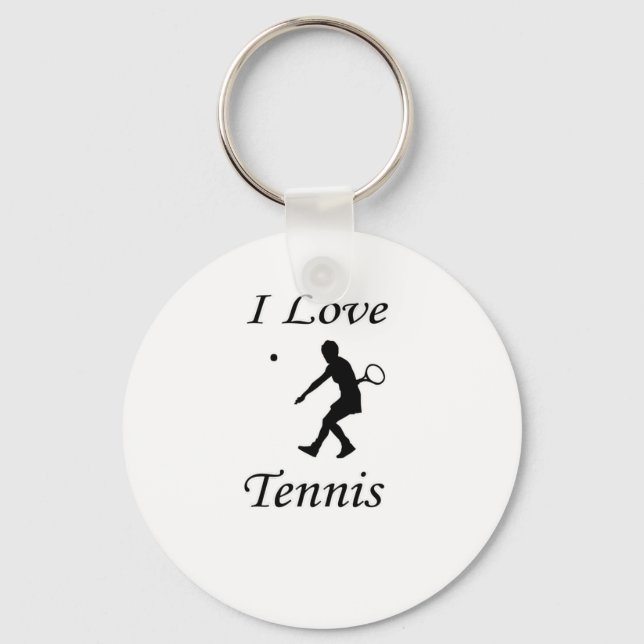 I Kärlek Tennis Nyckelring (Framsida)