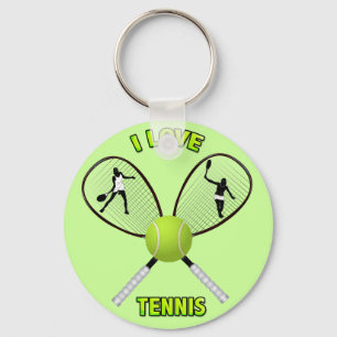 I KÄRLEK TENNIS NYCKELRING