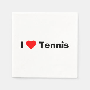 I kärlek Tennis Pappersservett