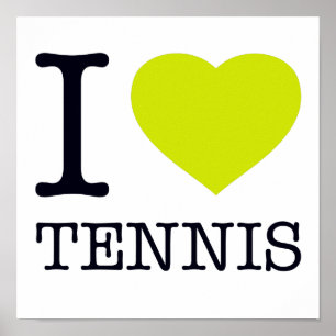 I KÄRLEK TENNIS POSTER