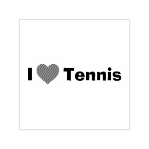 I kärlek Tennis Självfärgande Stämpel
