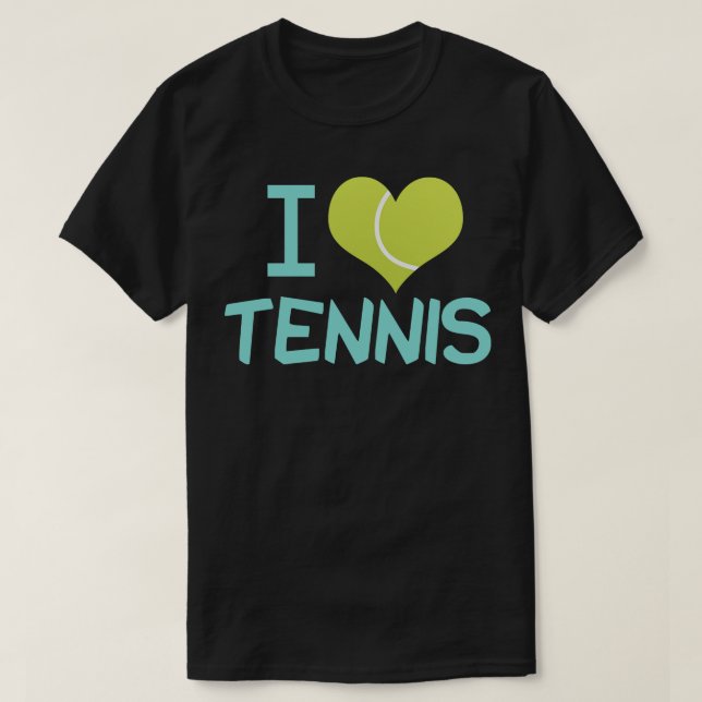 I Kärlek Tennis T Shirt (Design framsida)