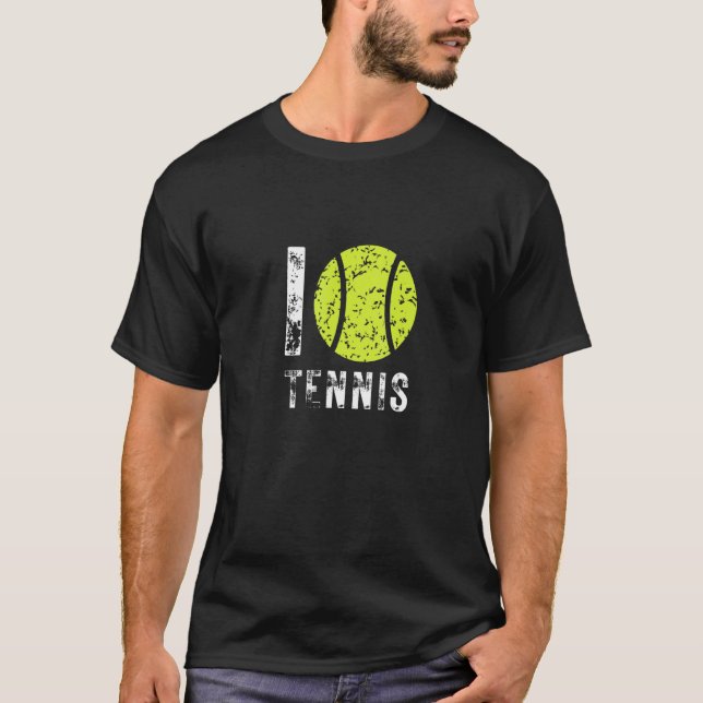I Kärlek Tennis T Shirt (Framsida)