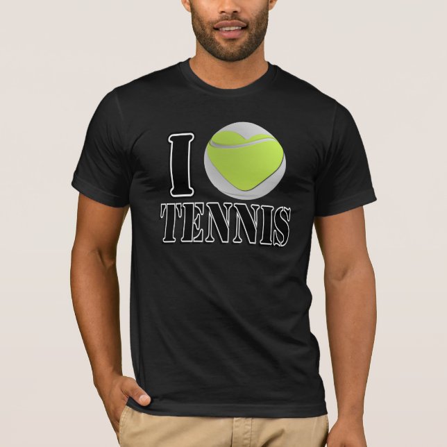 I Kärlek Tennis T-shirt (Framsida)