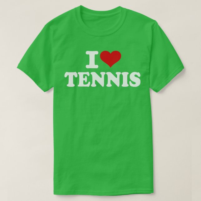 I kärlek tennis t shirt (Design framsida)