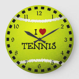 I Kärlek Tennis - Tennis Boll Stor Klocka