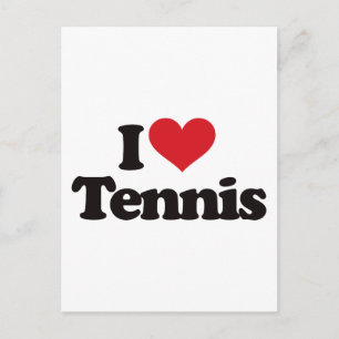 I Kärlek Tennis Vykort