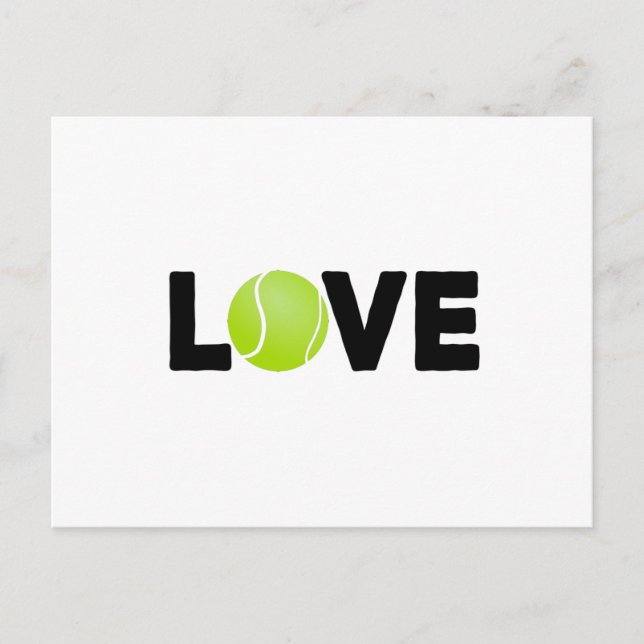 I kärlek tennis vykort (Framsida)