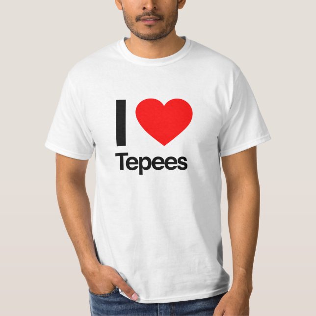 i kärlek tepees tee shirt (Framsida)