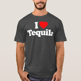 I Kärlek Tequila Heart Funny T Shirt