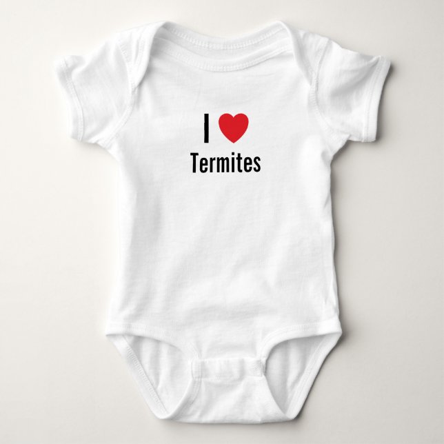 I kärlek Termites Baby Jumper Tee Shirt (Framsida)